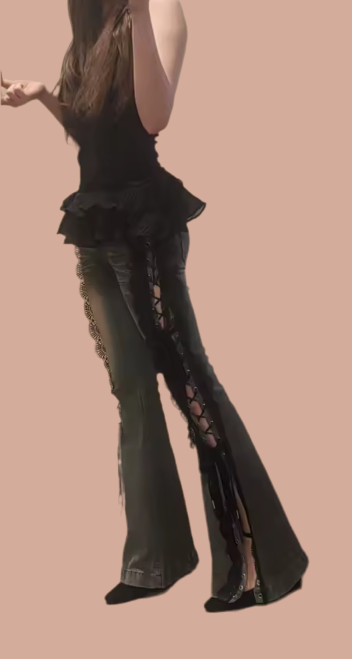 “Fangnam” lace pants