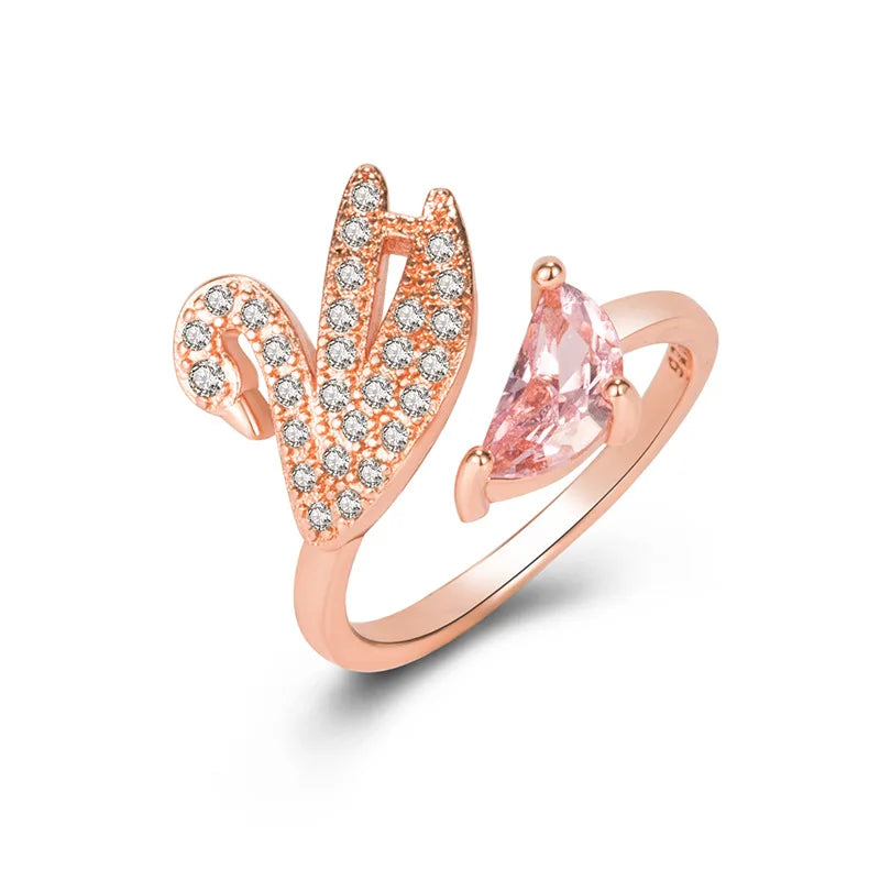 “Pink Swan” Ring