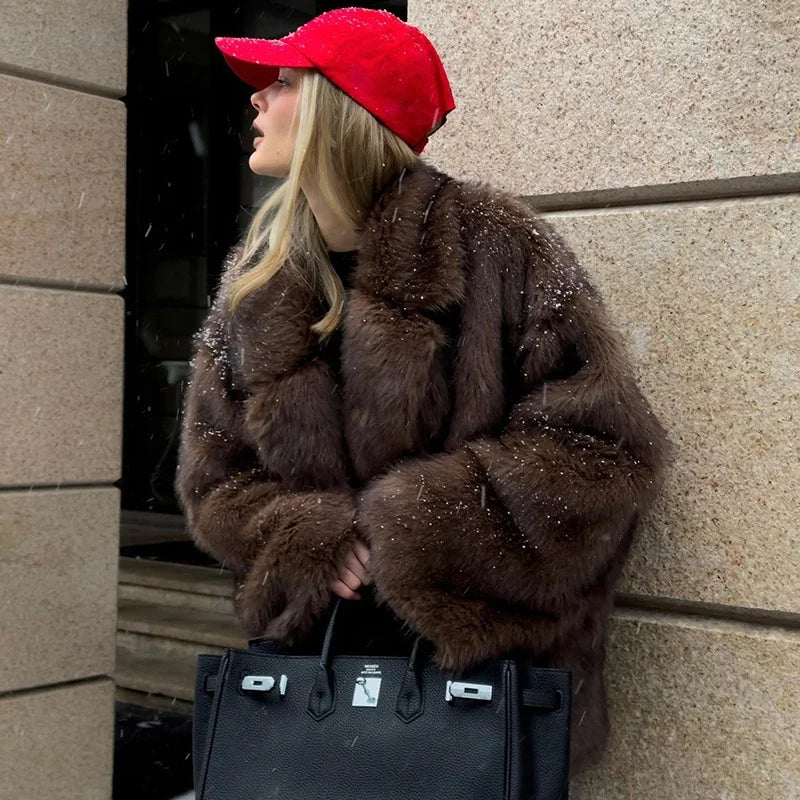 “Thunder“ Faux Fur Coat