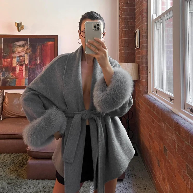 “Lilac“ Belted Coat