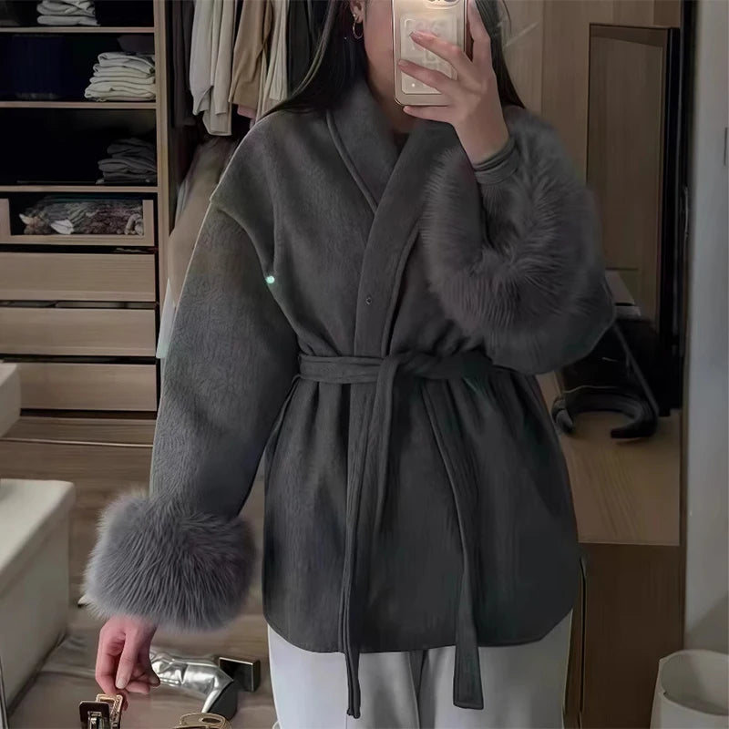 “Lilac“ Belted Coat