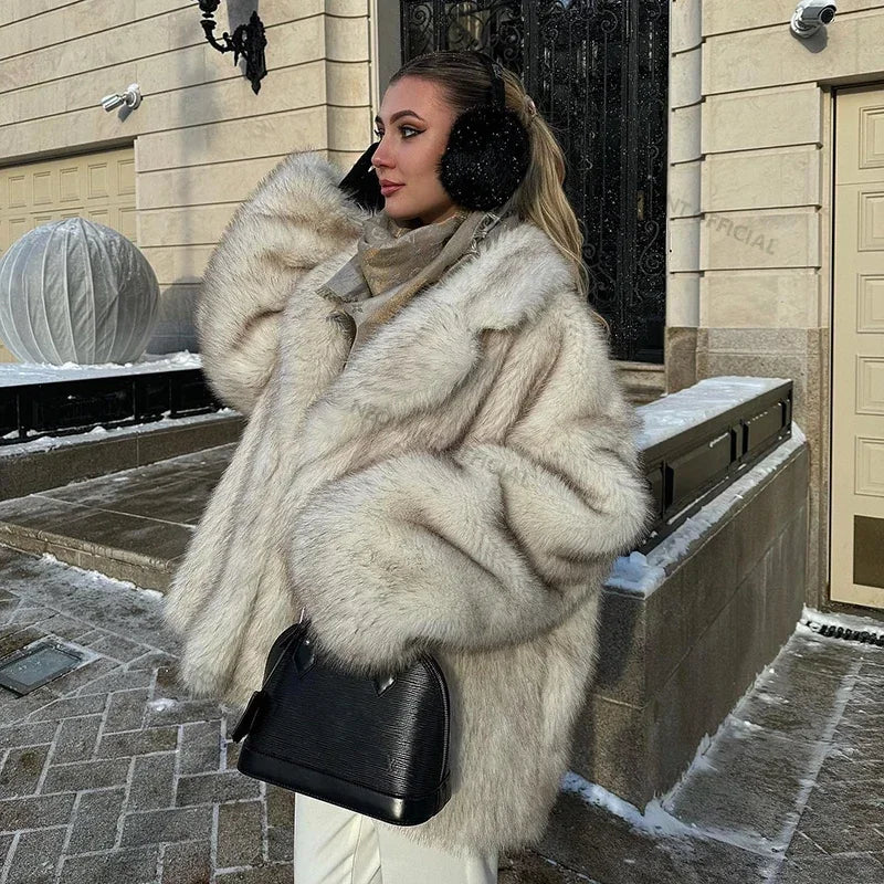 “Thunder“ Faux Fur Coat
