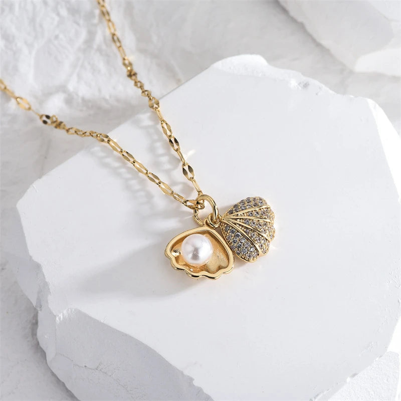 Ariel Ocean Pearl Necklace