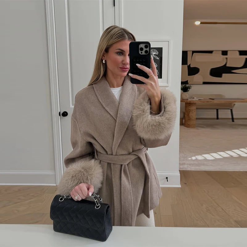 “Lilac“ Belted Coat