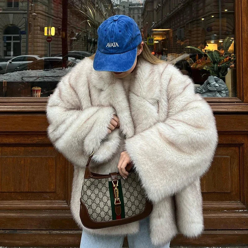 “Thunder“ Faux Fur Coat