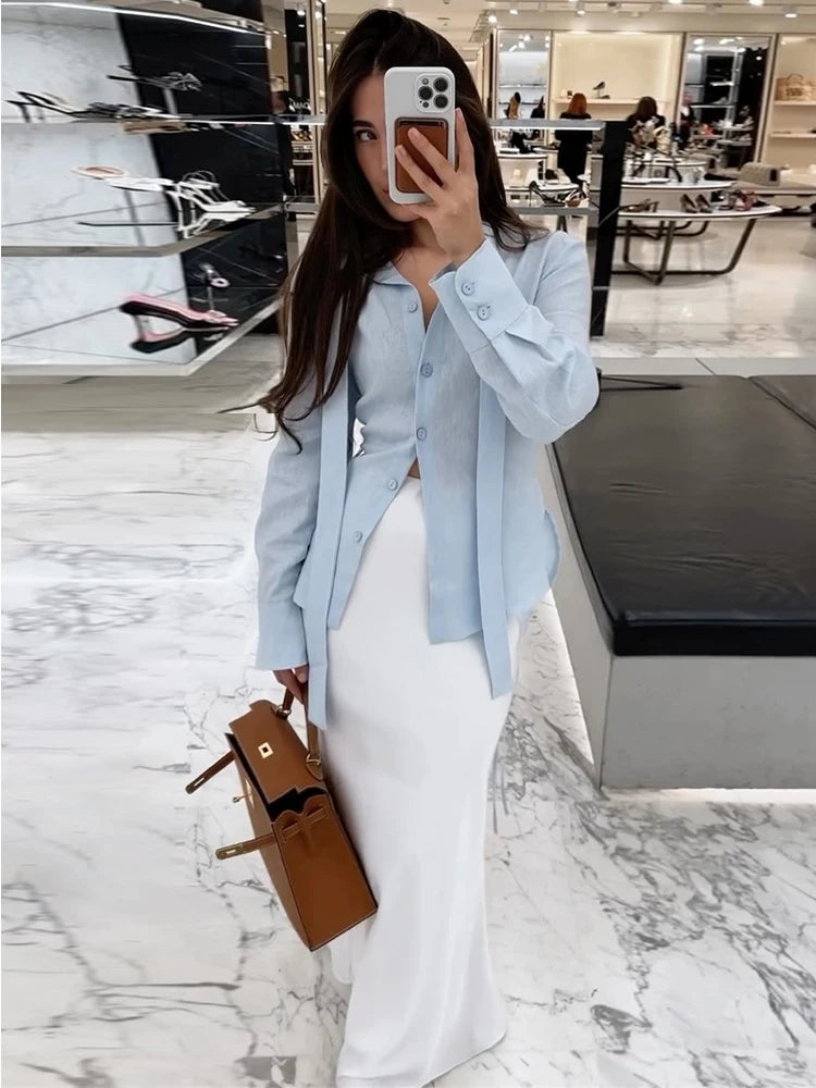 “Milena” Tied Blouse