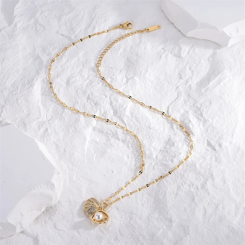Ariel Ocean Pearl Necklace