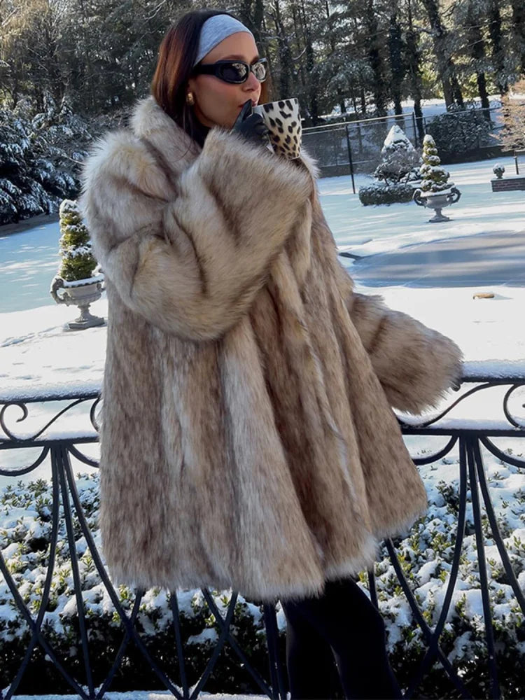“St. Moritz“ Faux Fur Coat