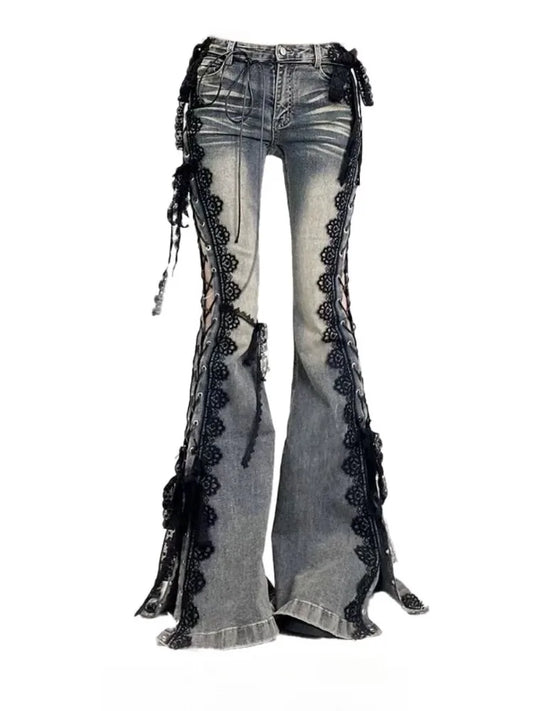 “Fangnam” lace pants