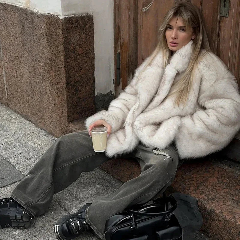 “Thunder“ Faux Fur Coat