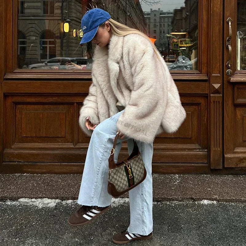 “Thunder“ Faux Fur Coat