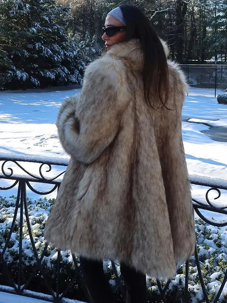 “St. Moritz“ Faux Fur Coat