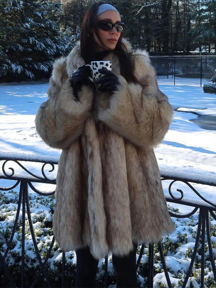 “St. Moritz“ Faux Fur Coat