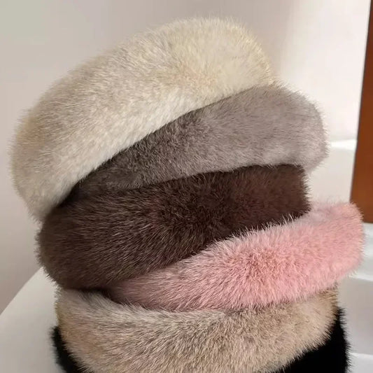 Faux Fur Padded Headbands