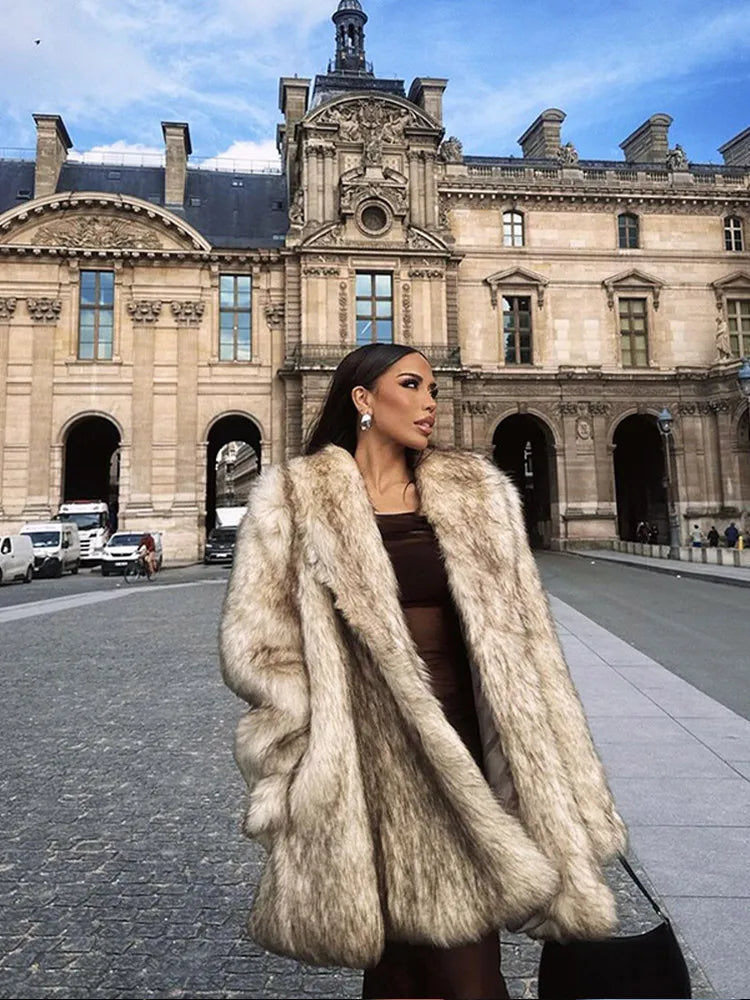 “St. Moritz“ Faux Fur Coat